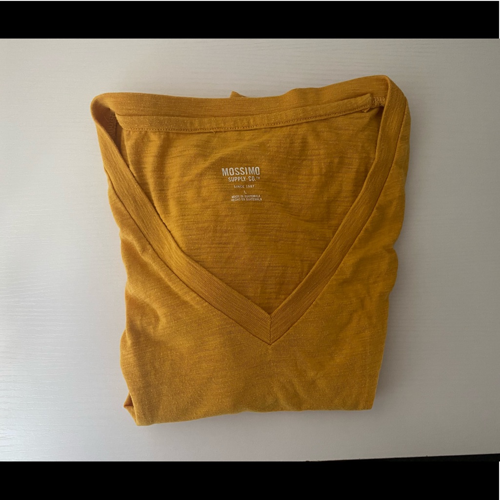 Gold/Yellow V Neck